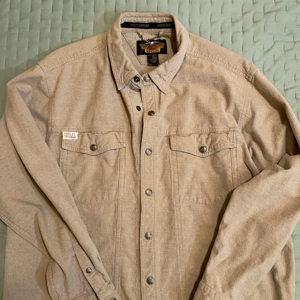 Harley Davidson snap button down shirt